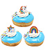 BAKERY CRAFTS Rainbow Unicorn Assortment Cupcake Rings