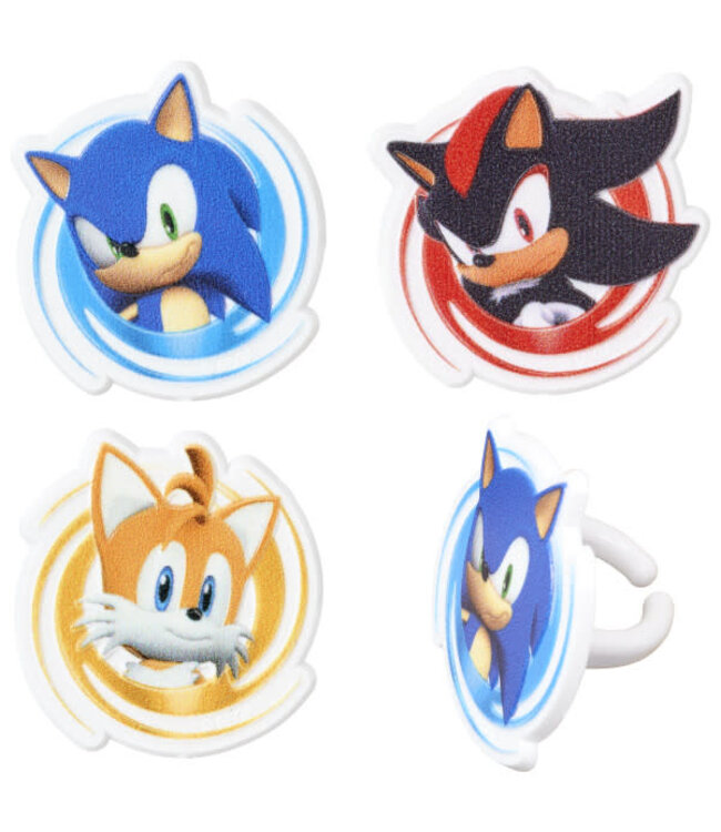 DECOPAC Sonic, Tails and Shadow Cupcake Rings
