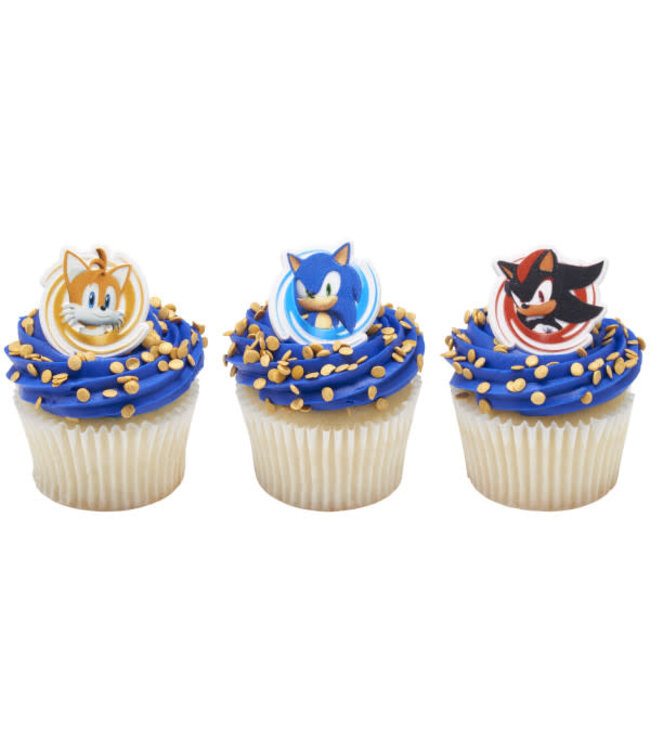 DECOPAC Sonic, Tails and Shadow Cupcake Rings
