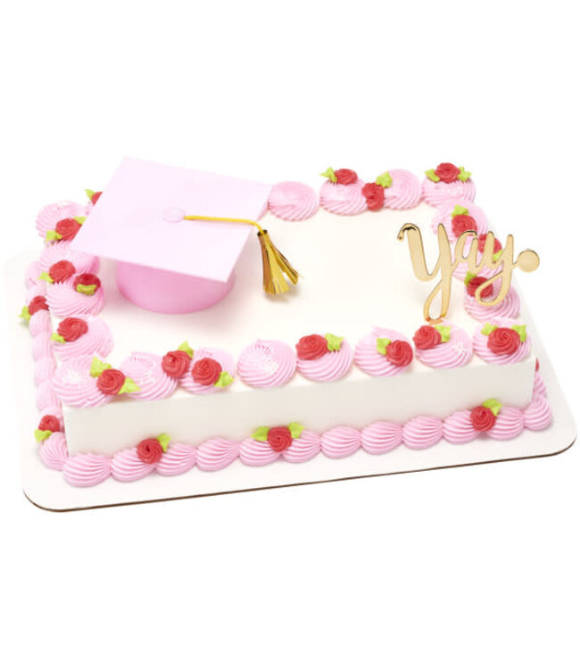 DECOPAC Pink Smooth Grad Hat Lay on