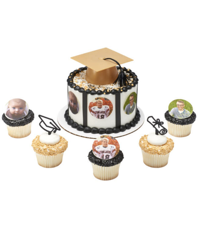 DECOPAC Gold Smooth Grad Hat Lay on