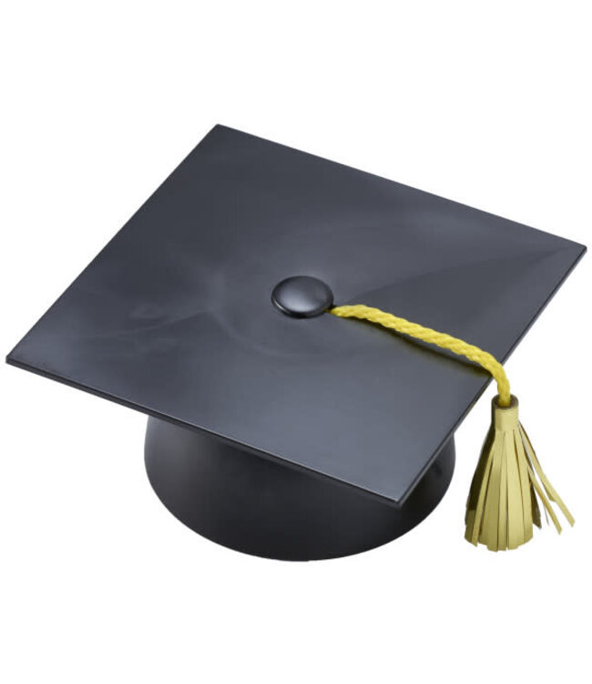 DECOPAC Black Smooth Grad Hat Layon