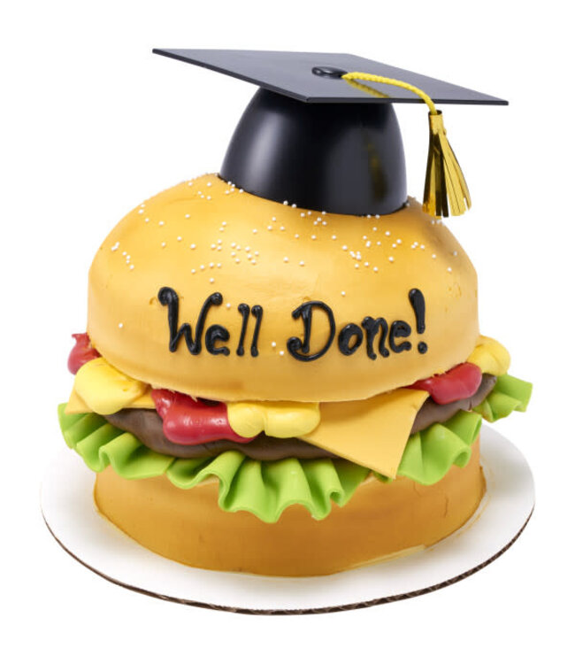 DECOPAC Black Smooth Grad Hat Layon