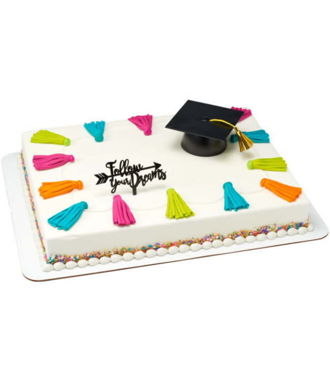 DECOPAC Black Smooth Grad Hat Layon