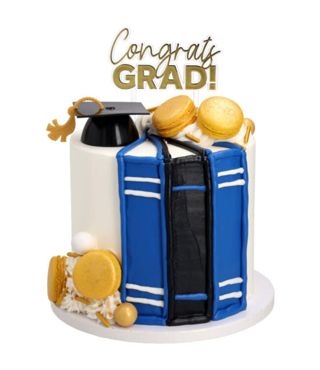 DECOPAC Black Grad Cap With Tassel Lay on-4 Count