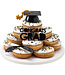 DECOPAC Black Grad Cap With Tassel Lay on-4 Count