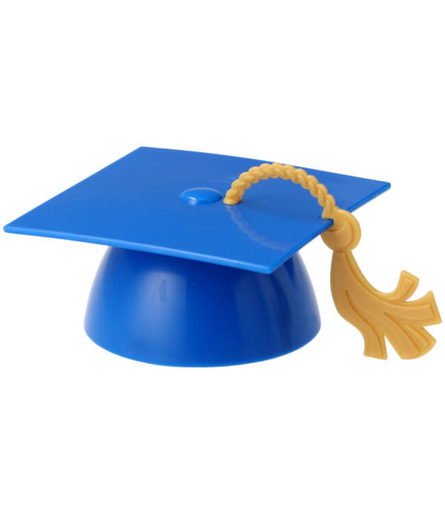DECOPAC Blue Grad Cap With Tassel Lay on-4 Count