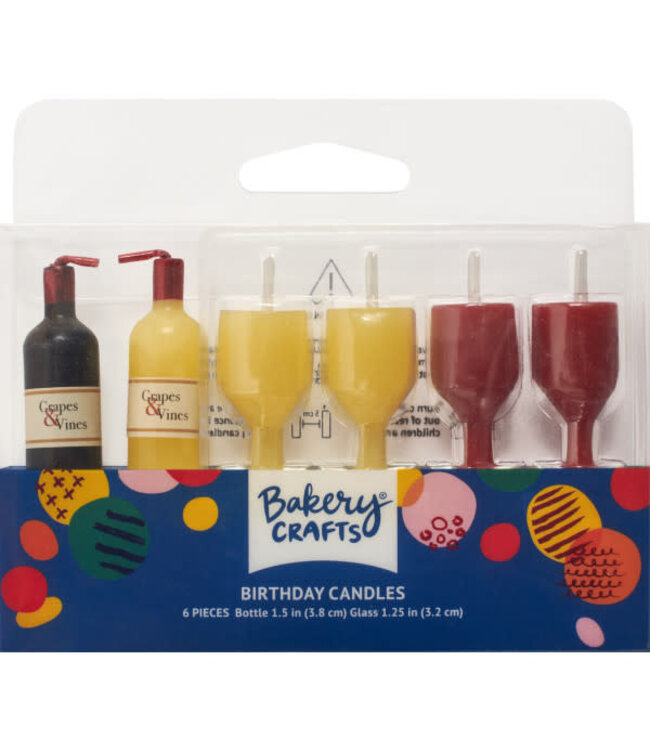 DECOPAC Wine Shaped Candles