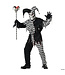 CALIFORNIA COSTUMES Men's Evil Jester Costume Black & White