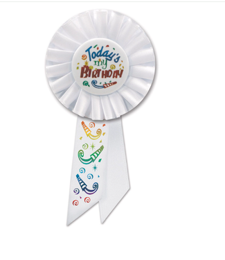 BEISTLE Today's My Birthday Rosette
