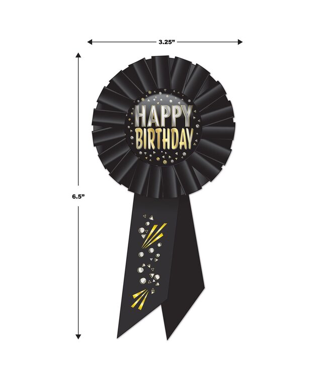 BEISTLE Happy Birthday Rosette