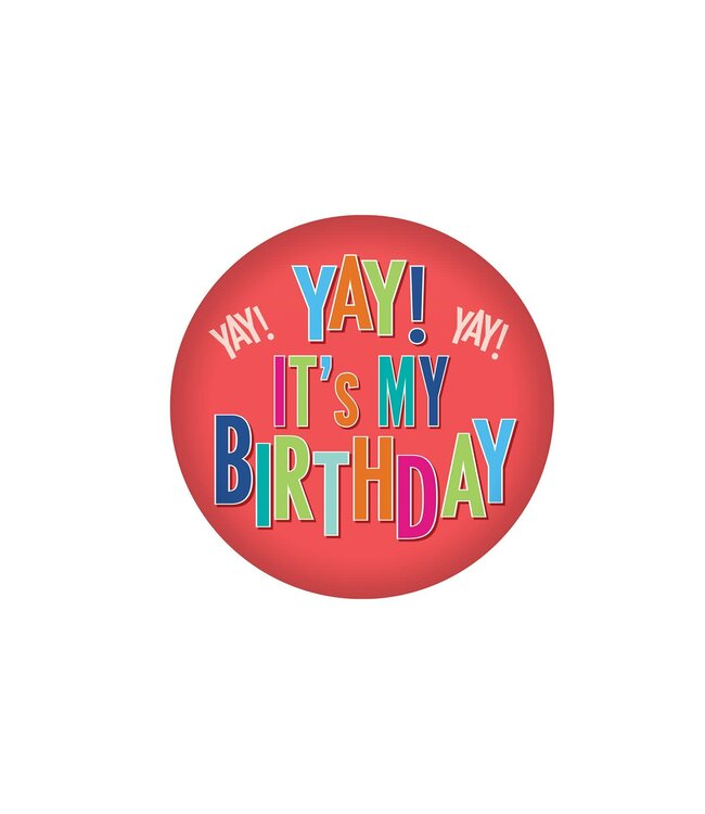 BEISTLE Yay! It's My Birthday Button