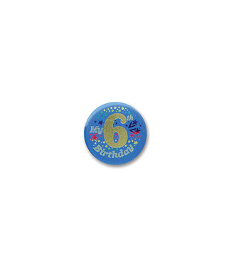 BEISTLE My "6th" Birthday Satin Button