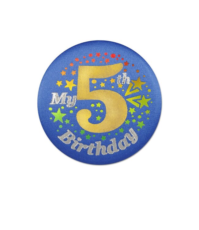 BEISTLE My "5th" Birthday Satin Button