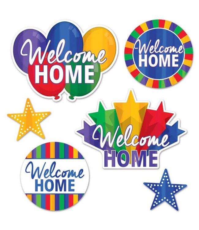 BEISTLE Foil Welcome Home Cutouts