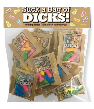 LITTLE GENIE Suck A Bag of Dicks Candy- Bag of 25