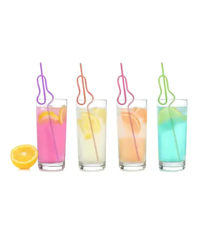 GLITTERATI Glitterati Silly Penis Straws- Set of 8