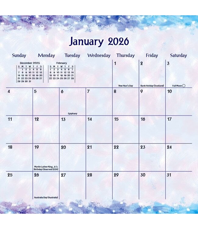 BLUE MOUNTAIN Blue Mountain Arts God Is Always Watching Over You 2026 Wall Calendar