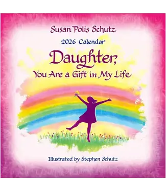 Blue Mountain Arts Daughter You Are a Gift 2026 Wall Calendar Party On!