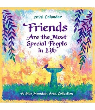 BLUE MOUNTAIN Blue Mountain Arts Friends Are the Most Special People in Life 2026 Wall Calendar