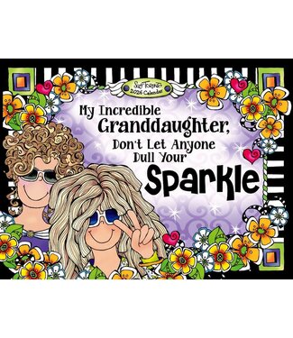 BLUE MOUNTAIN Blue Mountain Arts My Incredible Granddaughter Don't Let Anyone Dull Your Sparkle 2026 Wall Calendar