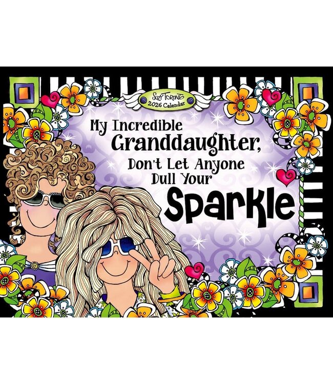 BLUE MOUNTAIN Blue Mountain Arts My Incredible Granddaughter Don't Let Anyone Dull Your Sparkle 2026 Wall Calendar