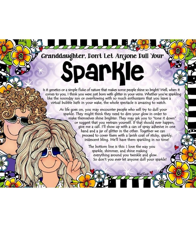 BLUE MOUNTAIN Blue Mountain Arts My Incredible Granddaughter Don't Let Anyone Dull Your Sparkle 2026 Wall Calendar