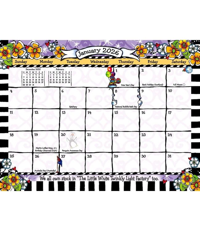 BLUE MOUNTAIN Blue Mountain Arts My Incredible Granddaughter Don't Let Anyone Dull Your Sparkle 2026 Wall Calendar