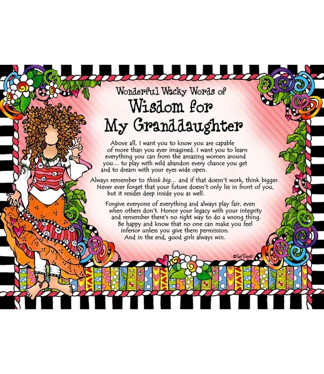 BLUE MOUNTAIN Blue Mountain Arts My Incredible Granddaughter Don't Let Anyone Dull Your Sparkle 2026 Wall Calendar