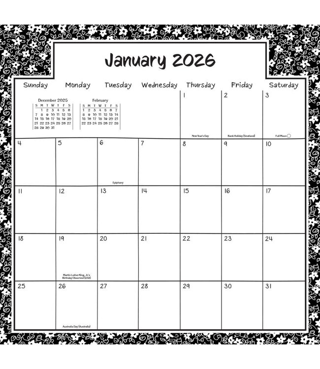 BLUE MOUNTAIN Blue Mountain Arts Sister I Love You 2026 Wall Calendar