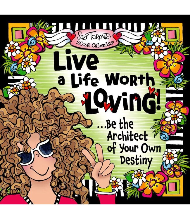 BLUE MOUNTAIN Blue Mountain Arts Live a Life Worth Loving Be the Architect of Your Own Destiny 2026 Wall Calendar