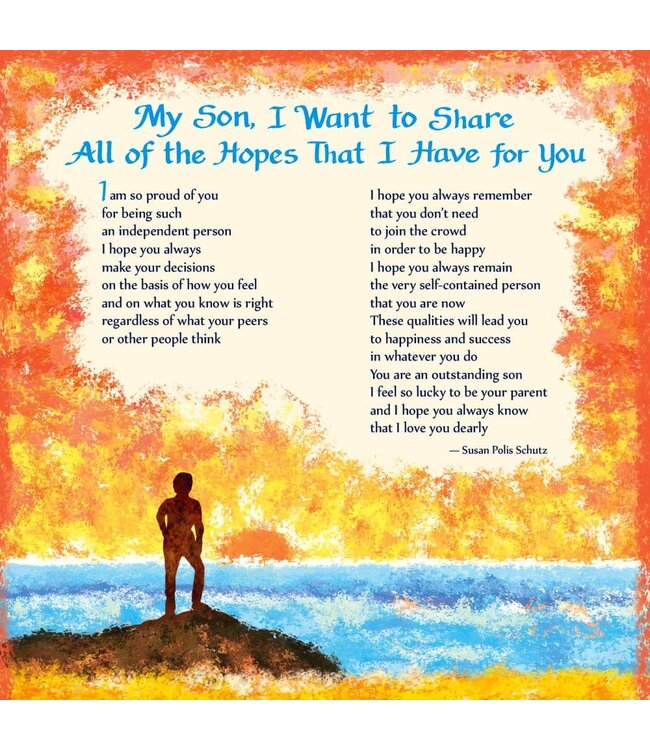 BLUE MOUNTAIN Blue Mountain Arts To My Son with Love 2026 Wall Calendar