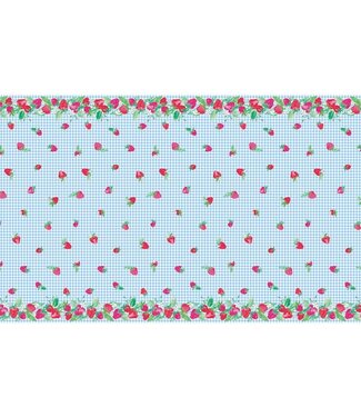 UNIQUE INDUSTRIES INC Sweet Strawberry Table Cover 54inX84in