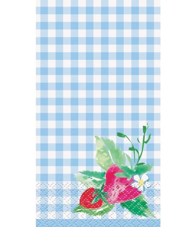 UNIQUE INDUSTRIES INC Sweet Strawberry Guest Towel Napkin-16 Count