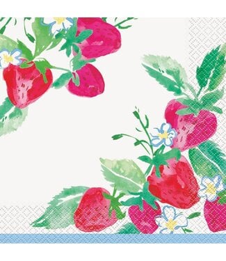 UNIQUE INDUSTRIES INC Sweet Strawberry Luncheon Napkin-16 Count