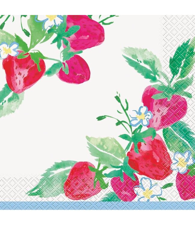 UNIQUE INDUSTRIES INC Sweet Strawberry Luncheon Napkin-16 Count