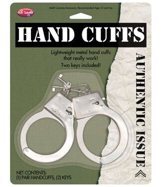 FUNWORLD Metal Handcuffs with Keys
