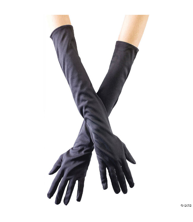 Fun World Adult Opera Length Gloves Black