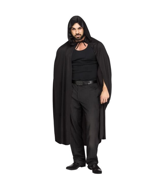 68" Hooded Cape Black
