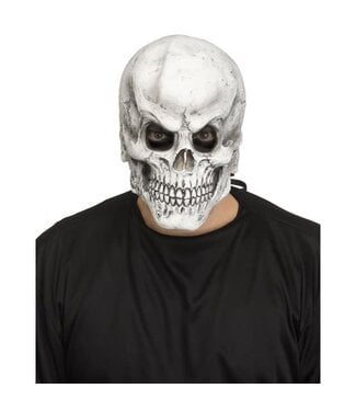 Fun World Realistic Skull Mask Grey