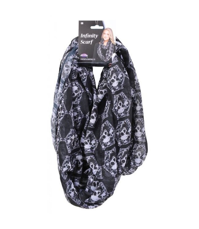 Fun World Infinity Scarf Skulls