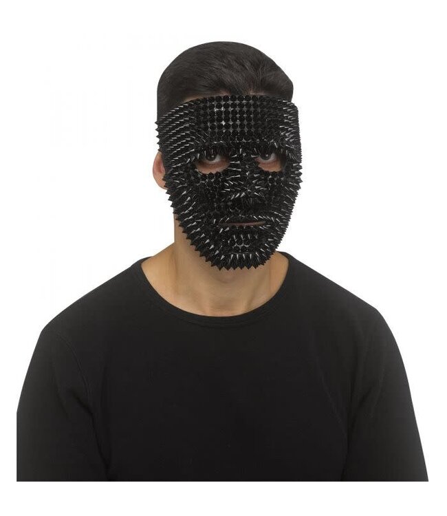 Fun World Spiked Blank Mask Black