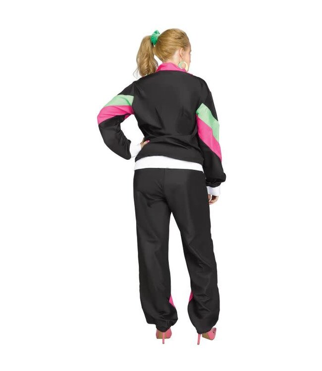 Fun World 80's Track Suit Black