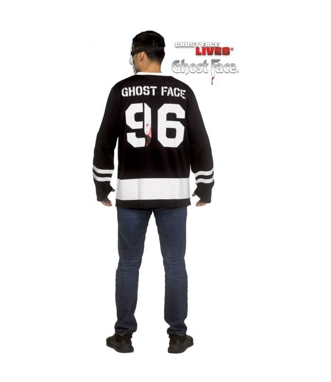 Fun World Ghost Face® Deluxe Hockey Jersey & Mask - Adult