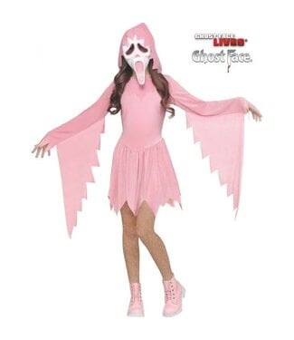 Fun World Pastel Pink Sparkle Ghost Face® - Child