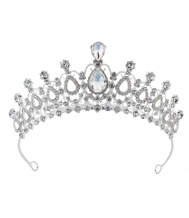 PARTY ON Crystal Tiara Silver
