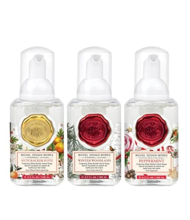 MICHEL DESIGN WORKS 3CT MINI WINTER WHIMSY FOAM SOAP