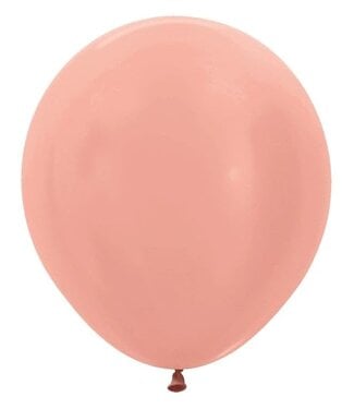 Sempertex 18" METALLIC ROSE GOLD 6 count