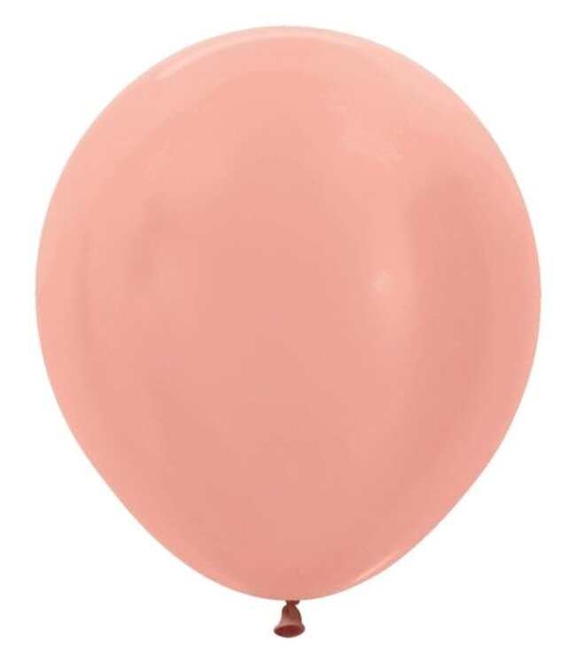 Sempertex 18" METALLIC ROSE GOLD 6 count