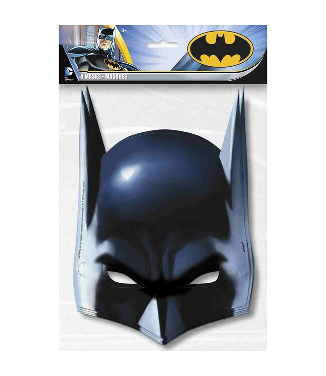 UNIQUE INDUSTRIES INC 8CT MASKS BATMAN